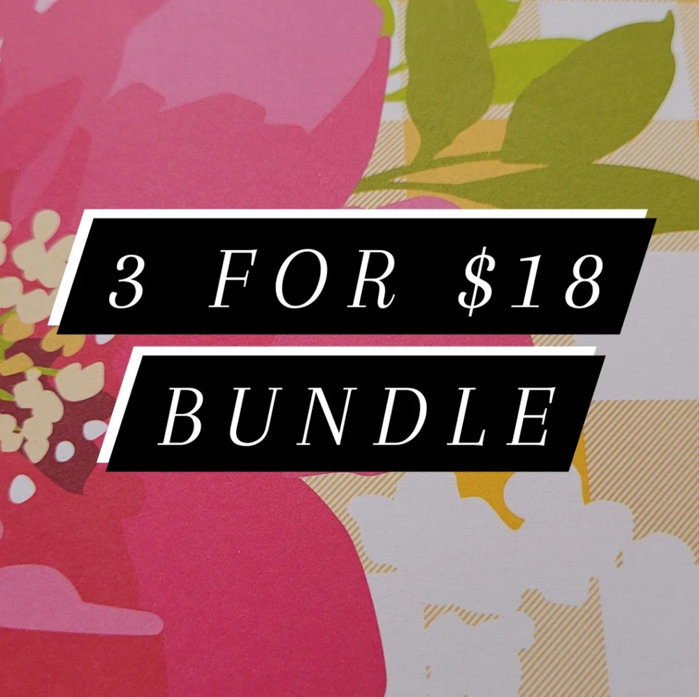 3 for $18 Bundles